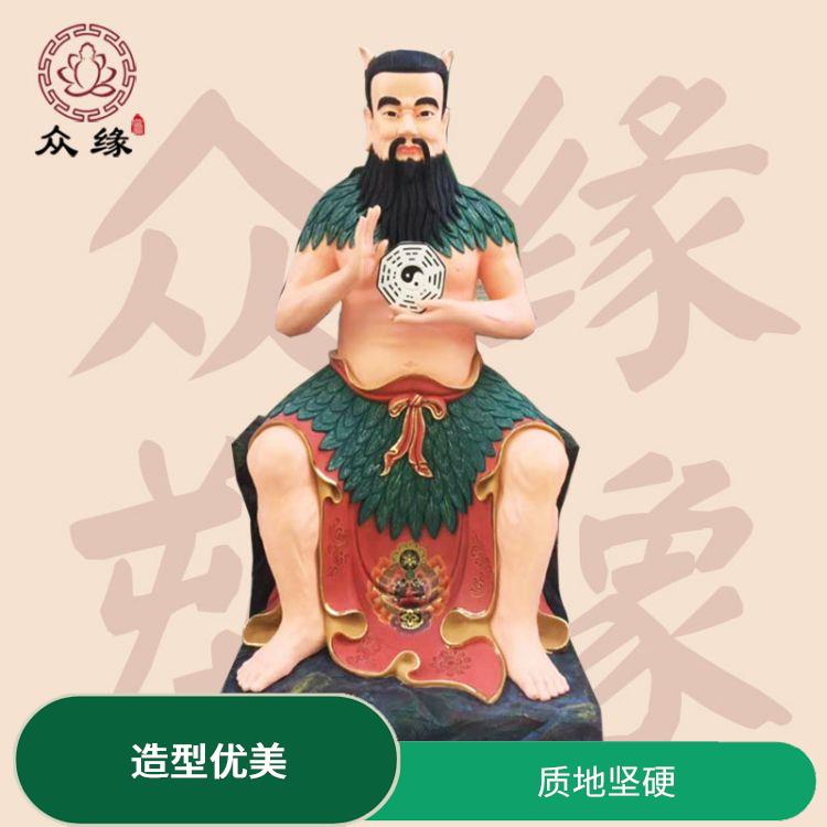 黑龙江铜雕三皇爷神像 质地坚硬 由树脂材料制成的