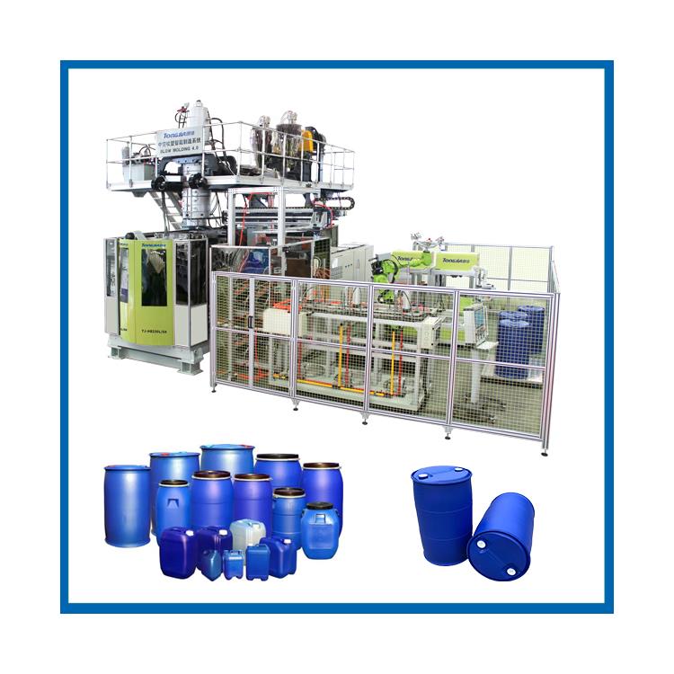 银川200l塑料桶吹塑机设备双环桶生产设备