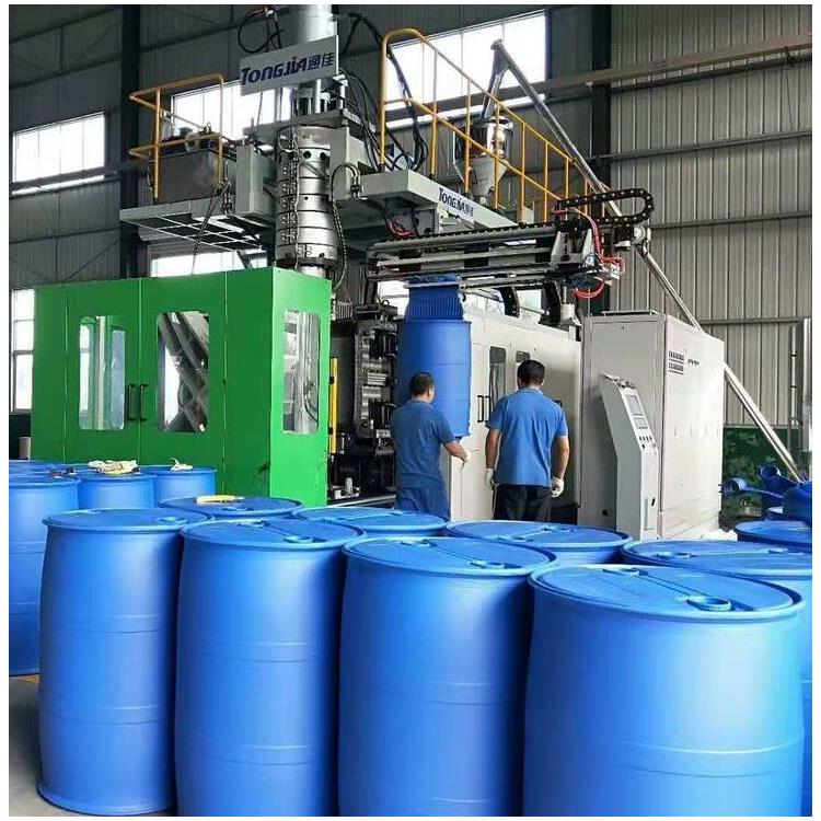 长春200l化工桶吹塑机生产机械双环桶生产设备
