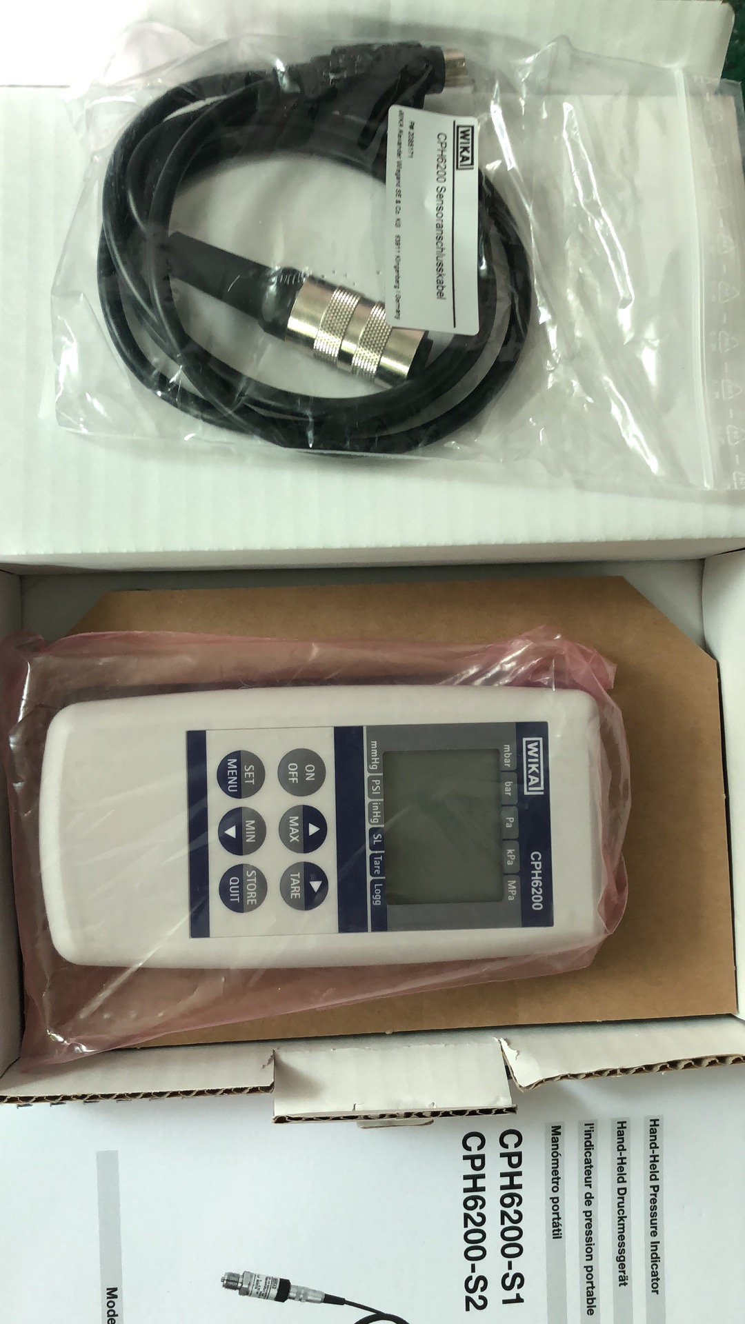 德国威卡WIKA手持式压力显示仪CPH6200 测量范围100MPa