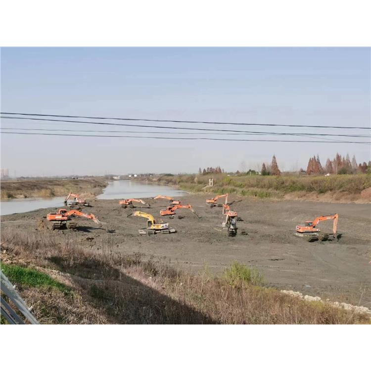梧州附近滩涂挖掘机 船挖清淤泥