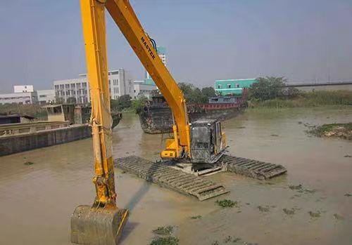 三明清理河道挖机船