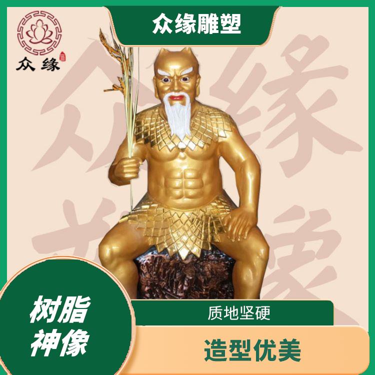 江西贴金三皇爷神像 轻便 易于运输 质地坚硬