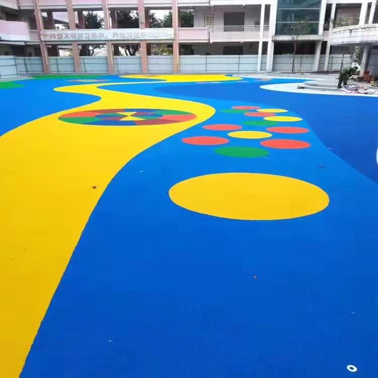 天津河西区彩色塑胶地坪 天津盛京建筑装饰工程有限公司