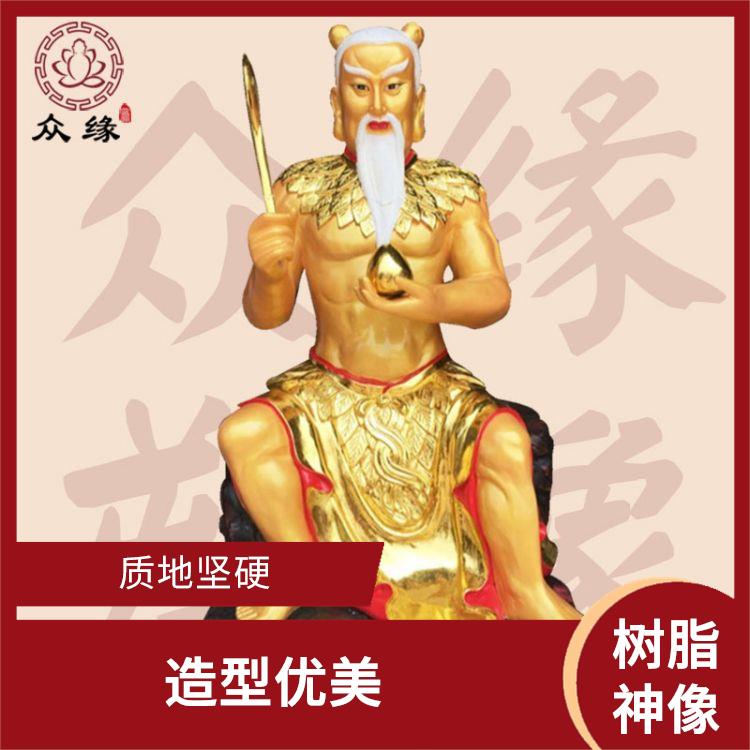 安徽木雕三皇爷神像 质地坚硬 制作工艺精细