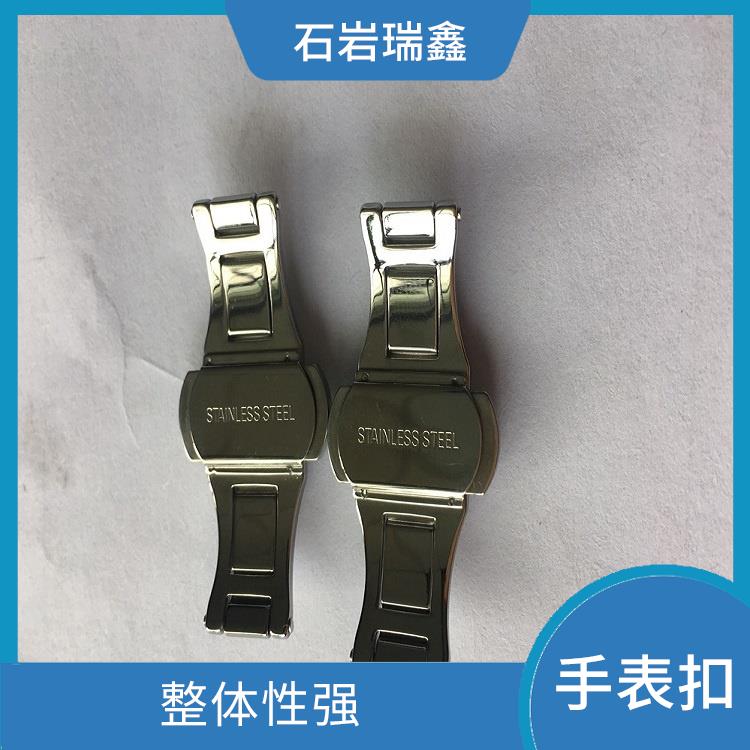 不锈钢表扣表带配件蝴蝶双按手表扣生产厂家 扣接牢固 易于使用