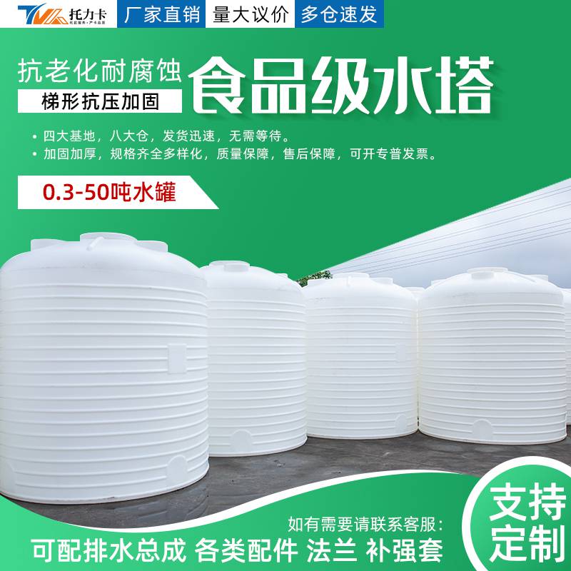 5方水箱 5000L储罐 PE水箱 化工 亚硫酸 加厚水箱 重庆供应