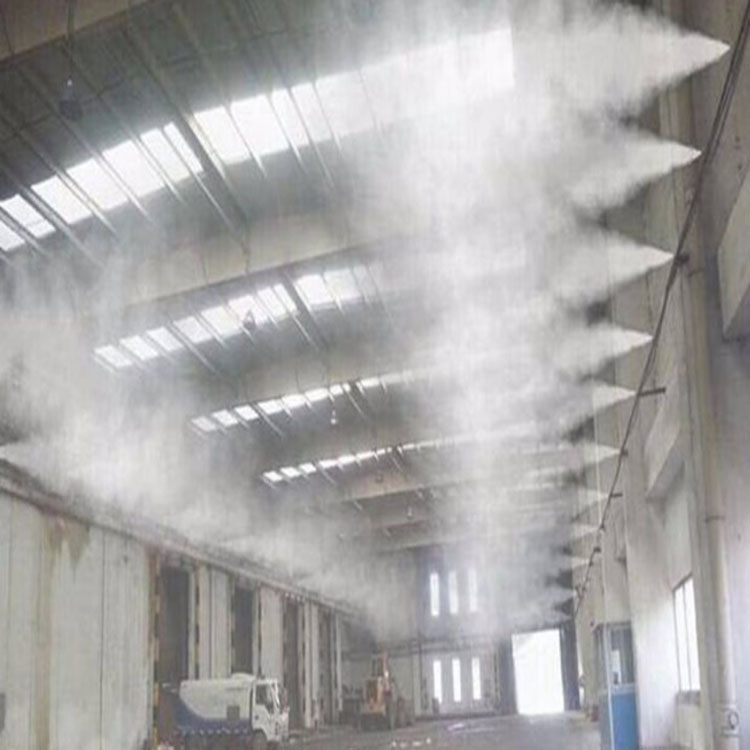 武汉车间厂房喷雾降温上门设计_高压雾森喷雾降尘降温