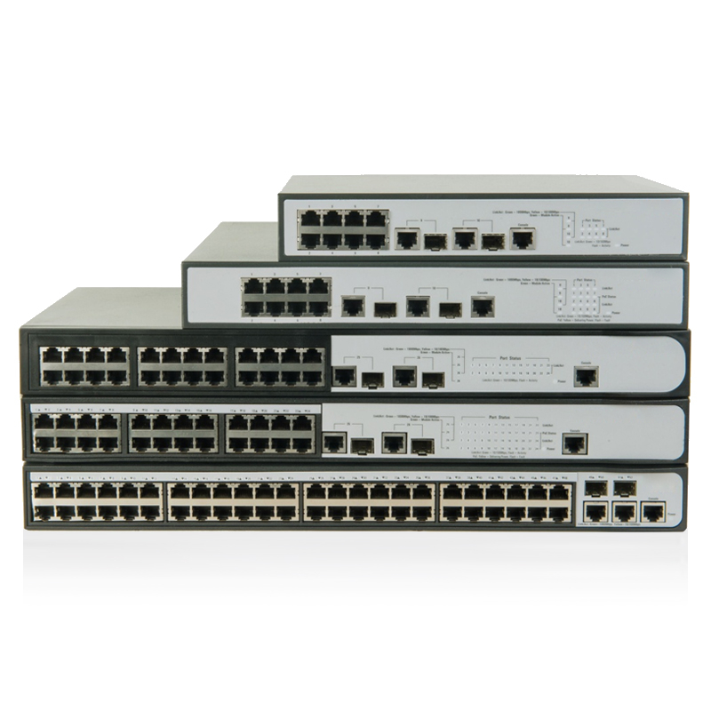 S2100系列 千兆上行交换机 8/24/48个10/100Base-T以太网端口 2个10/100/1000Base-T以太网端口