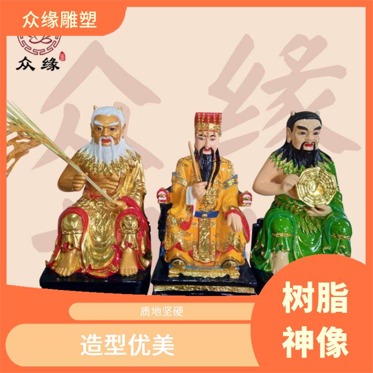 陕西贴金伏羲神像 防水防潮 需要经过多道工序制作