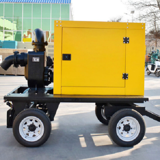移动式柴油自吸排污泵 6寸180立方防汛移动泵车