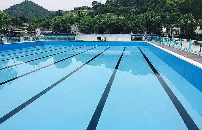 拼装式泳池优点多 室内恒温钢结构可拼装泳池 户外拆装式一体泳池