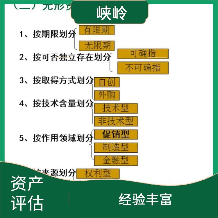 重庆商标资产评估收费依据 评估业务范围广