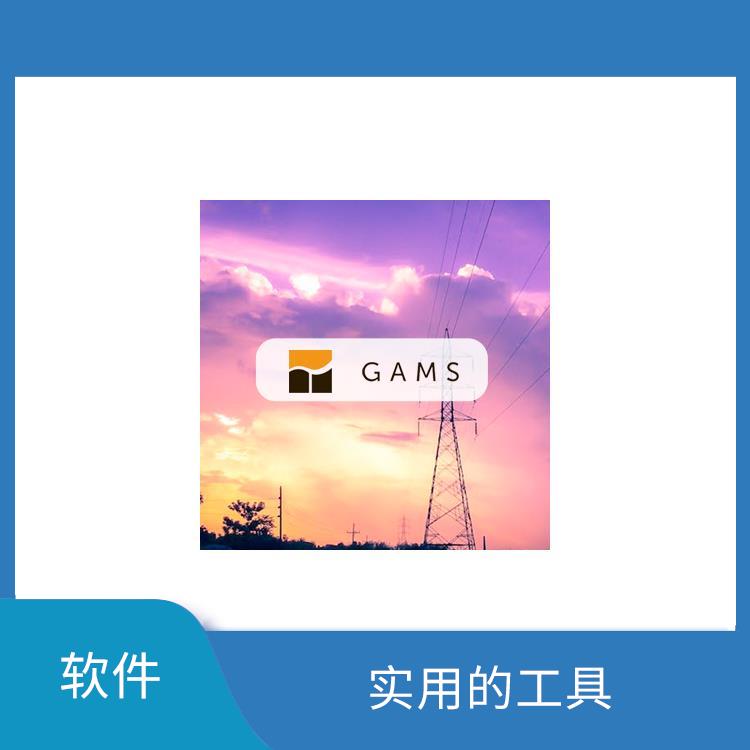 gams中文使用手册 直观易用 多种数据格式支持