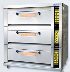 新麦商用烘焙炉 SM-803S三层九盘燃气烤箱 烘焙店燃气烘焙炉