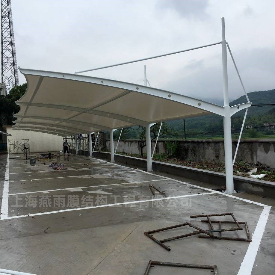 【PVC雨棚】汽车/非机动车防雨停车棚 景观篷设计
