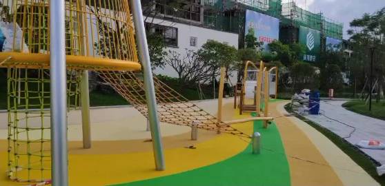 惠州EPDM彩色橡胶地面　公园小区游乐场安全地垫　小区广场儿童运动地板翻新维修