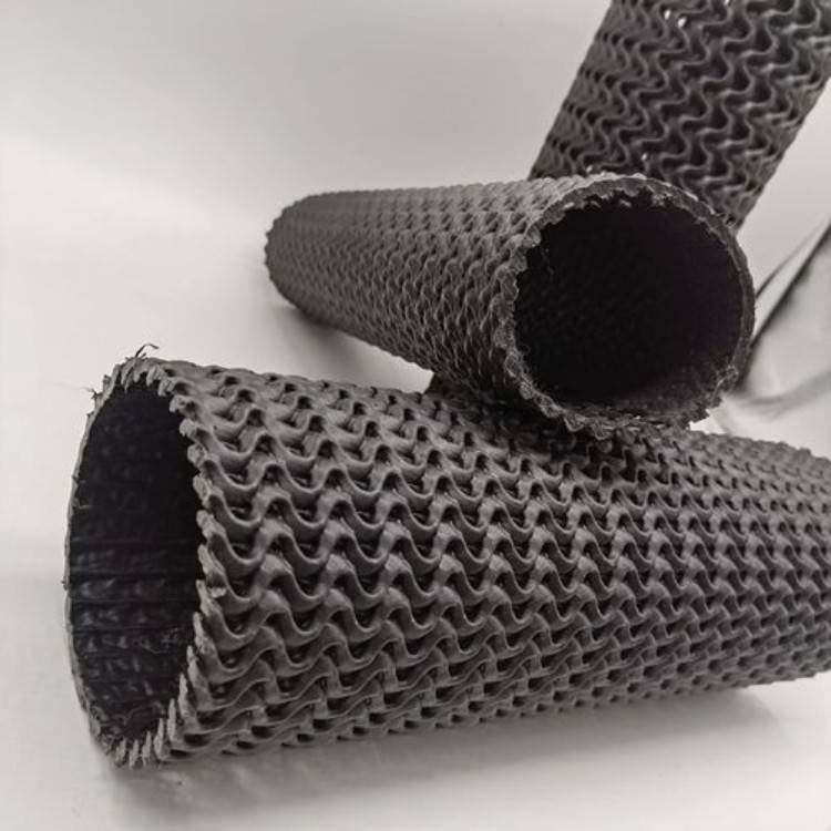 南昌工程用PE网型黑色塑料硬式透水管直径100mm 边坡绿化排水管