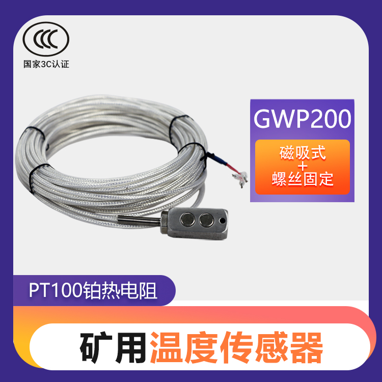 华瑞GWP200本安型温度传感器不锈钢铂热电阻感温仪矿用测温探头