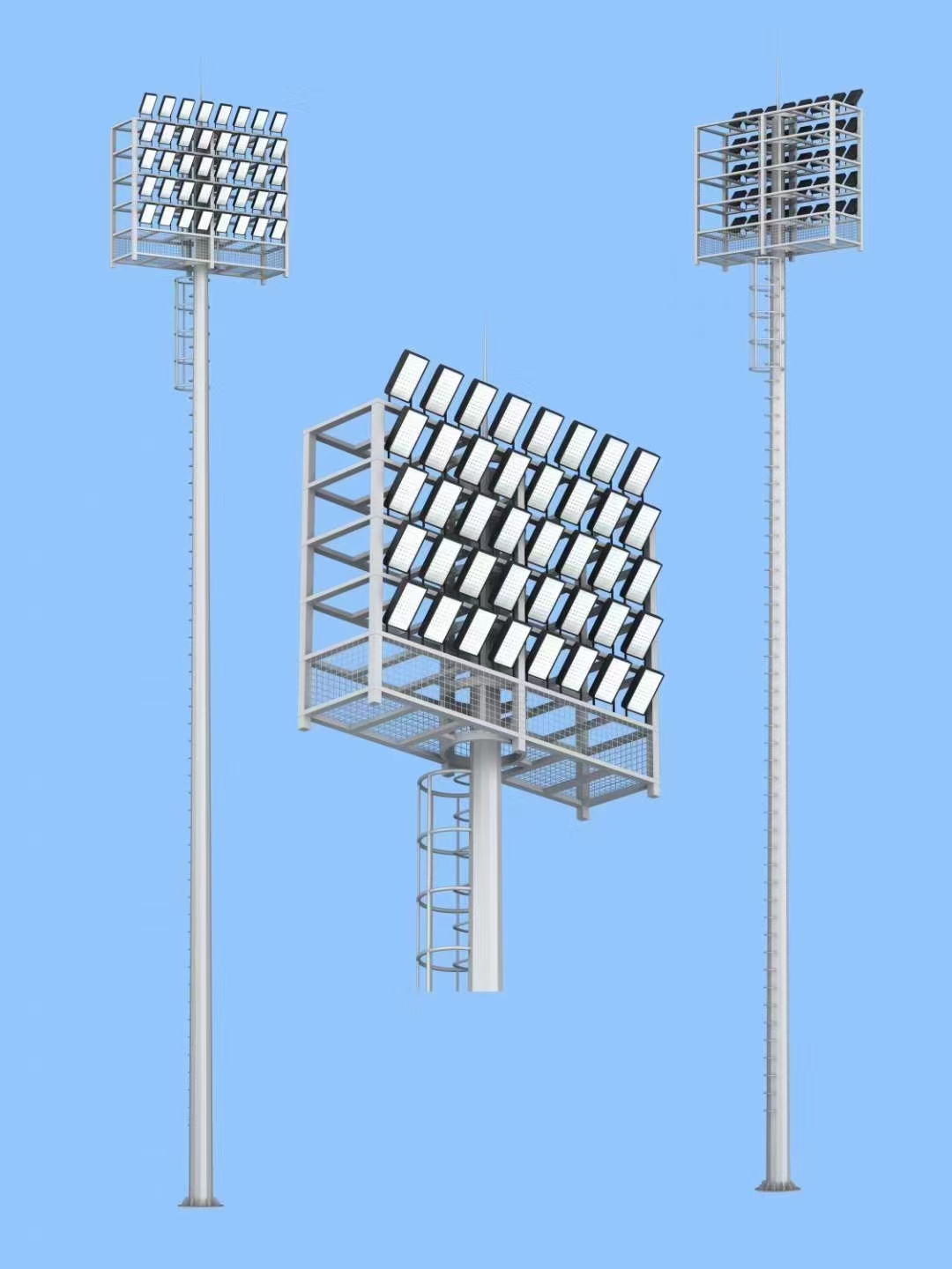 体育场**高杆灯30米3600瓦LED