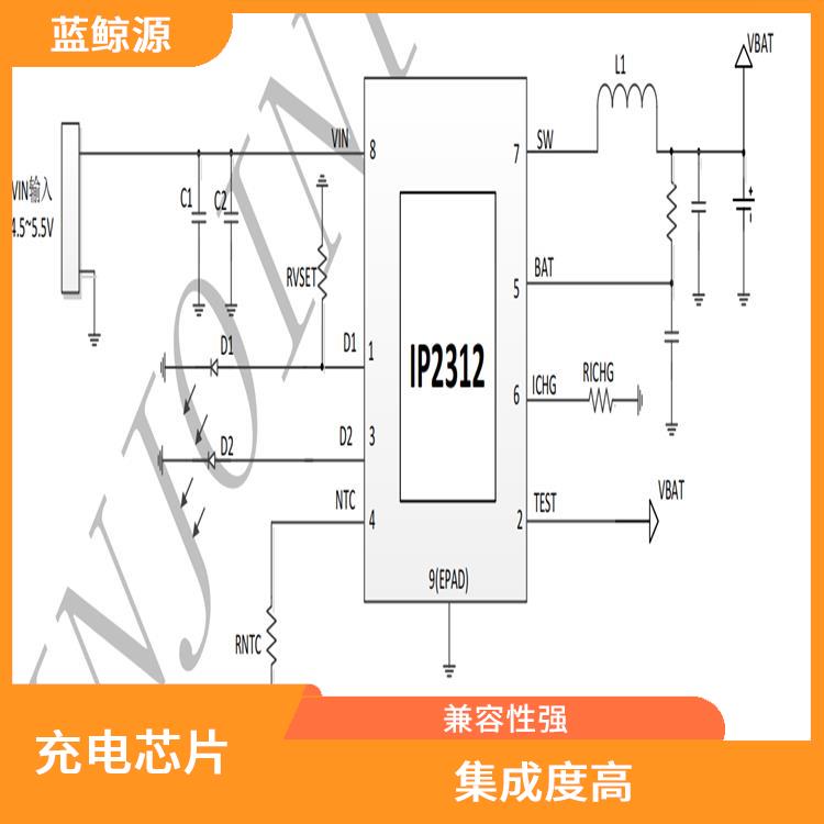 內(nèi)置MOS管充電IC 使用壽命較長(zhǎng) 內(nèi)置了多種保護(hù)功能