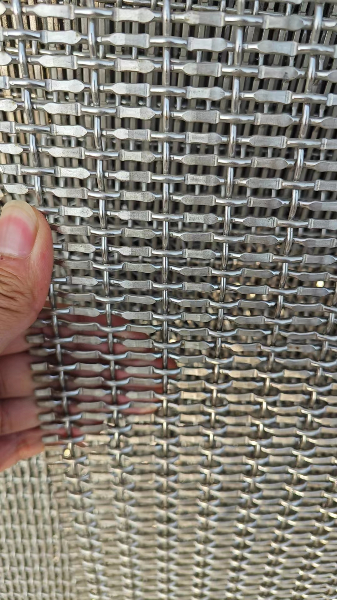 铜色不锈钢编制网玄关钛金镂空不锈钢网格深咖色正方斜方屏风