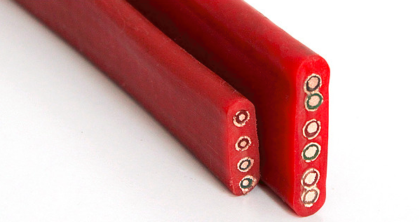 ZRC-YGGP22-3*35+1*16红色柔性硅橡胶电缆
