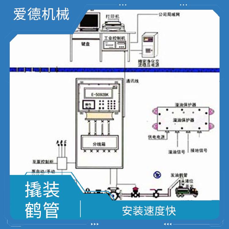 设计结构紧凑 铜陵低温撬装鹤管生产厂家 可以节省管道系统的空间