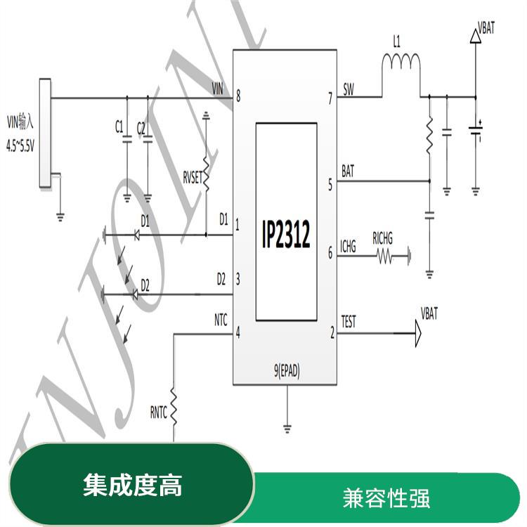 內(nèi)置MOS管充電IC 具有通信接口 實(shí)現(xiàn)較好的充電監(jiān)測(cè)功能