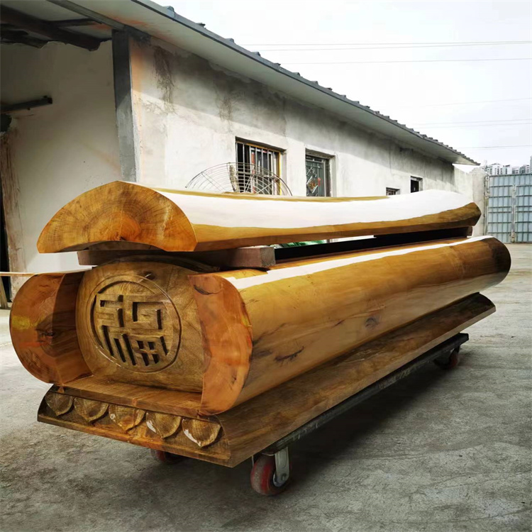 漳州楠木棺材款式 工艺成熟 造型美观