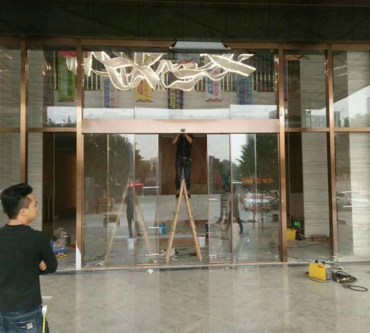 揭阳安装感应平移门酒店自动玻璃门