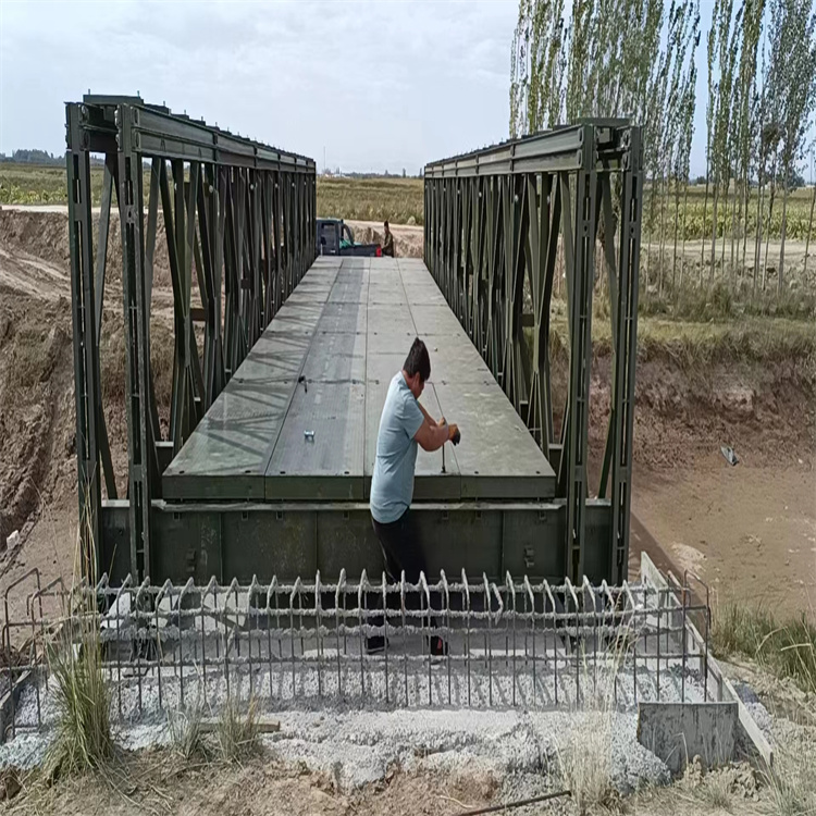 济南200型装配式公路钢桥施工 维护成本相对较低