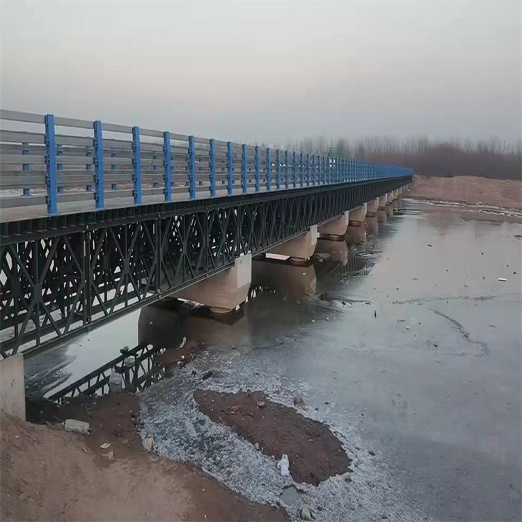 天津321型上承式钢便桥施工 结构简单 易于进行维护和检修