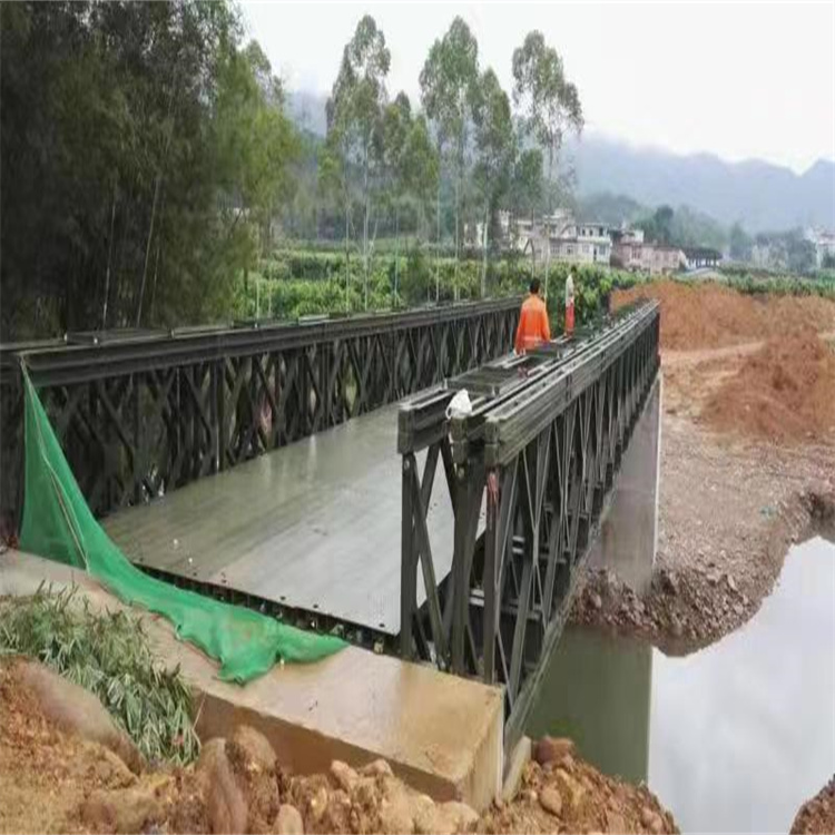 安徽321下承式钢便桥设计 结构稳定