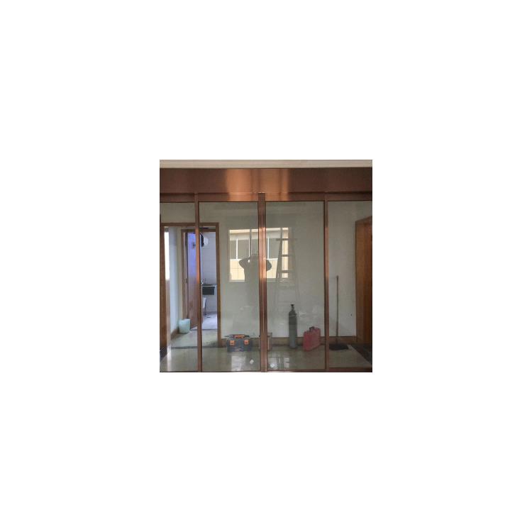 江北电子玻璃门定制 办公室自动门门禁安装