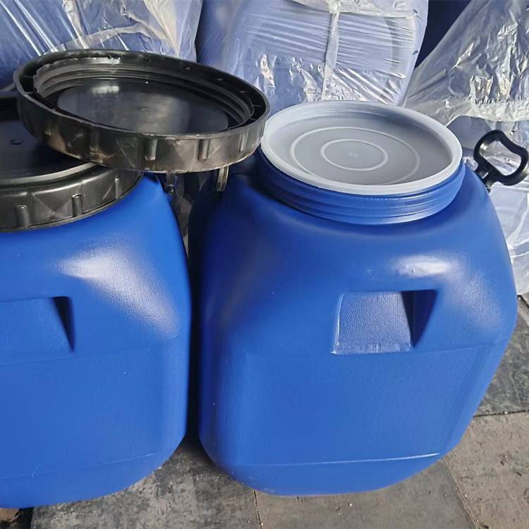 齐华50升塑料桶50升密封白色方桶50kg包装运输桶