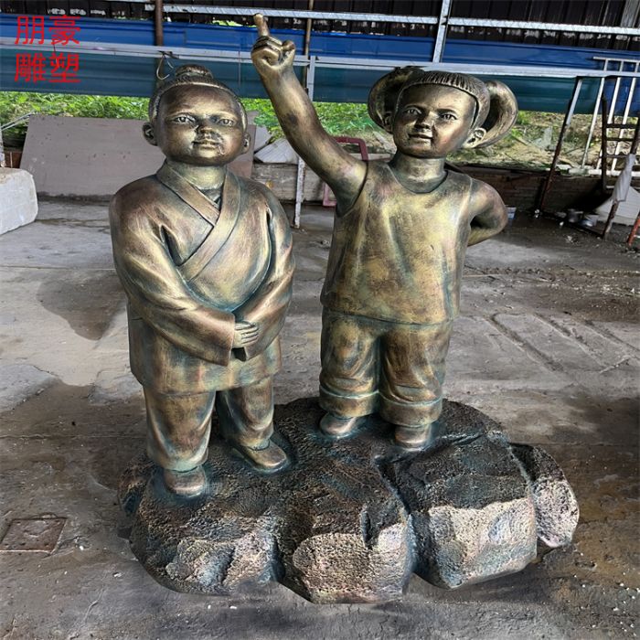 中式学生铜雕厂家-生产商酒店学生铜雕