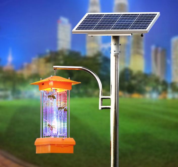 四川频振式太阳能杀虫灯厂家/自动清虫杀虫灯