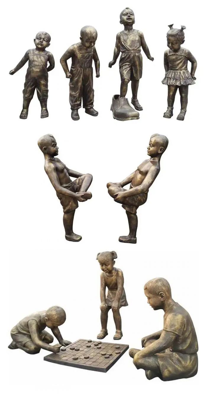 校园文化童趣铜雕供应商-常用园林建筑童趣铜雕