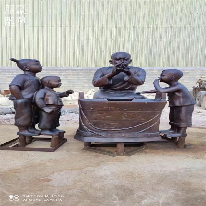 景观镂空童趣铜雕供应商-制作制造童趣铜雕