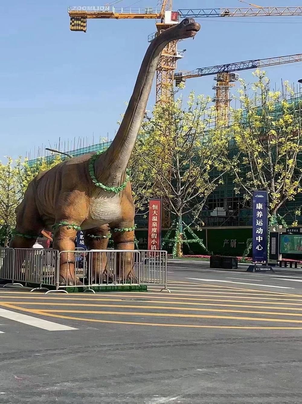 景区美陈道具出租 大型动态仿真恐龙模型出售 恐龙展租赁