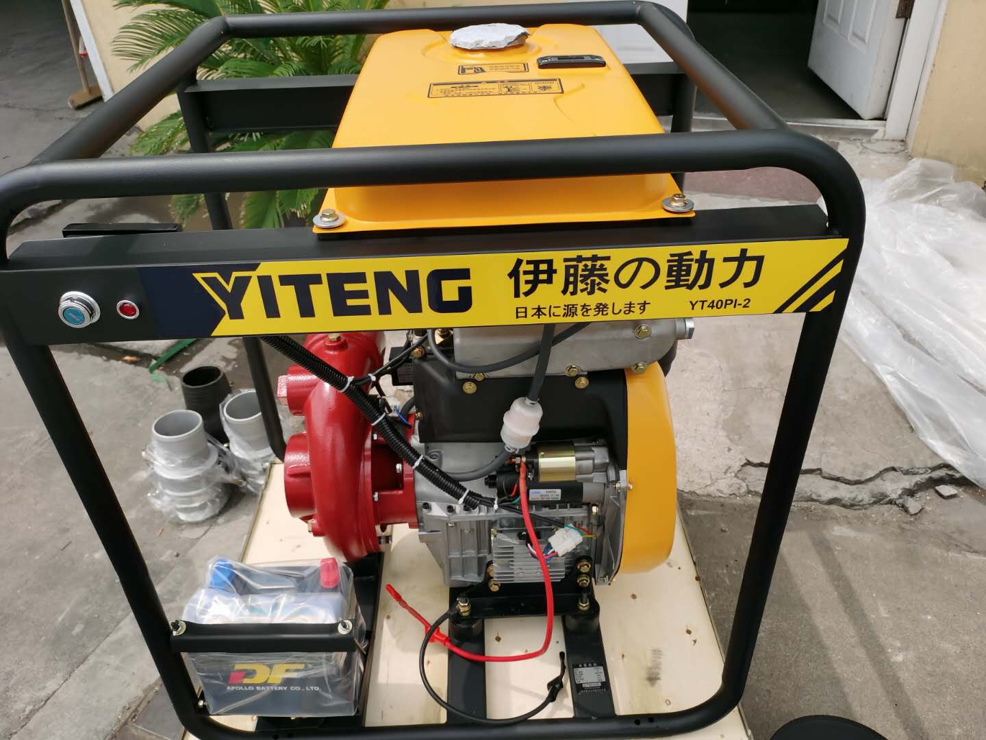 4寸双缸柴油机高压水泵移动式
