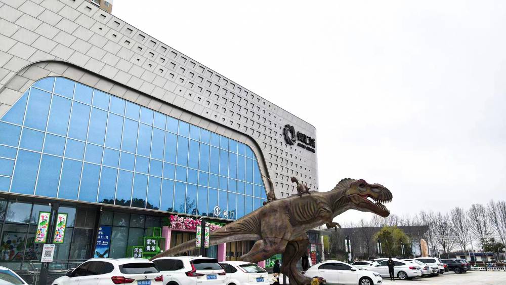 景区大型霸王龙模型出售 恐龙主题游乐仿真恐龙展租赁