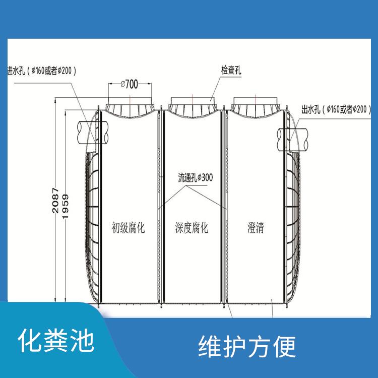 郑州玻璃钢化粪池厂家 施工方便 安装快捷方便