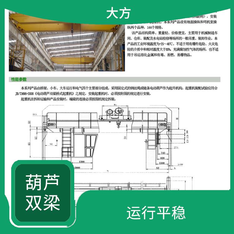 三門峽葫蘆雙梁行車 操作簡便 起重能力強(qiáng)