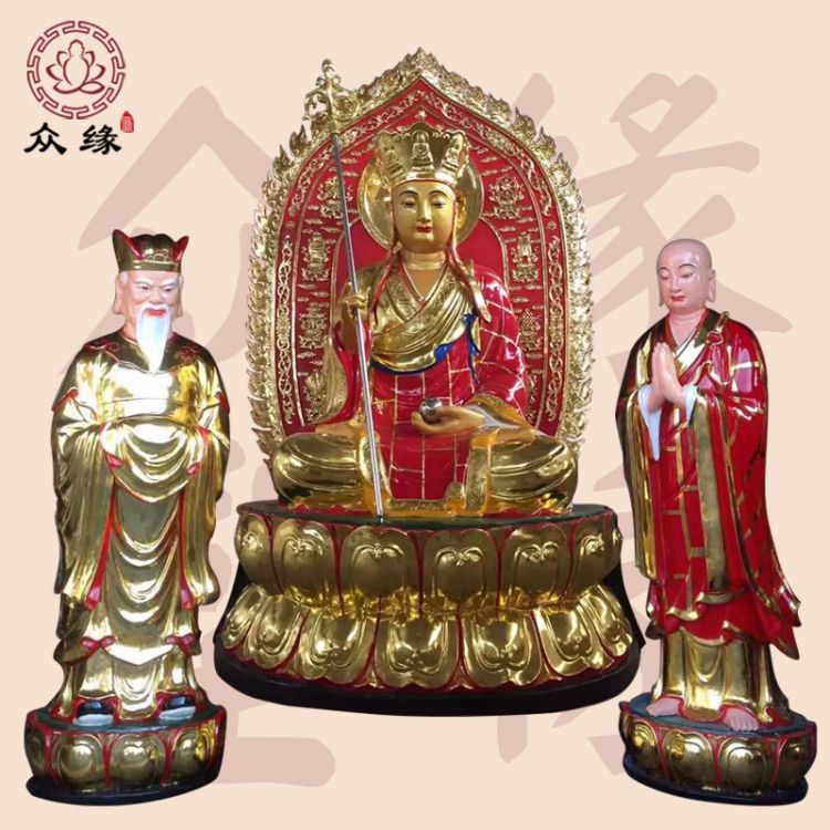 地藏王菩萨佛像 地藏菩萨神像 供奉地藏王带背光地藏王佛像