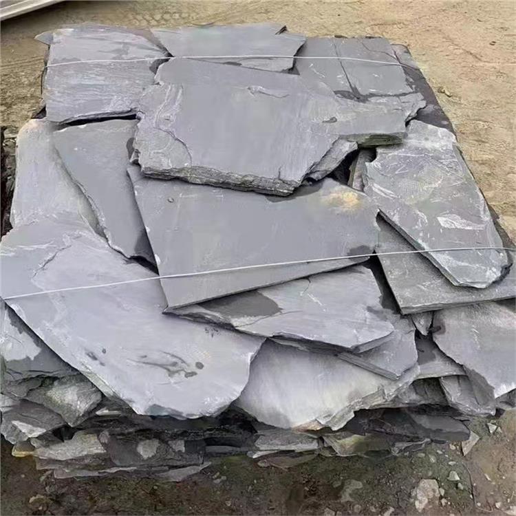 株洲 青石板文化石 园林地铺片石碎拼石