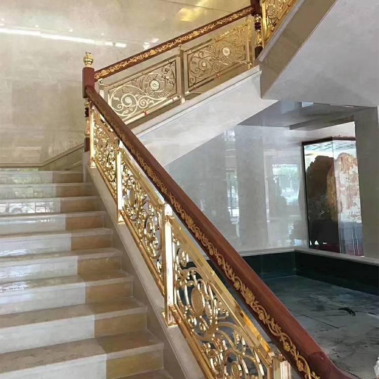 郑州传统仿古铝板浮雕楼梯安装