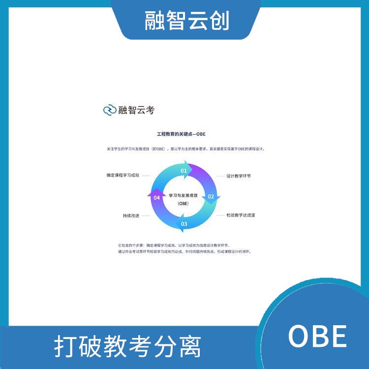OBE 采用多种评估方式 强调合作与交流