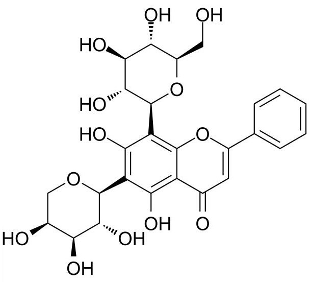 白杨素-6-C-阿拉伯糖-8-C-葡萄糖苷_185145-33-9